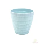 Fagyott mintás műanyag kaspó 9,5 cm B - Menta
