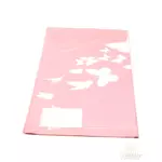 Íves fólia 57*57 cm pillangós - Rózsaszín