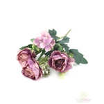 3 fejes fodros paeonia csokor - Mályva