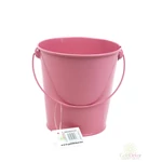Bádog vödör 12 cm - Sötét rózsaszín