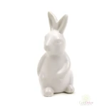 Kerámia matt nyuszi 9,5 cm - Fehér