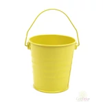 Színes bádog vödör 10 cm - Sárga
