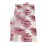 Íves fólia 57*56 cm hibiszkusz virágmintás - Bordó