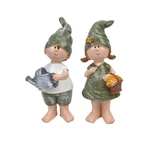 Mezítlábas kertész figura