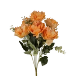7 fejes peonia csokor - Narancs