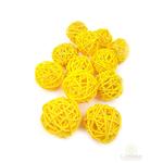 Rattan golyó 5 cm - Sárga