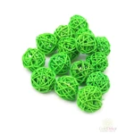 Rattan golyó 3 cm-es - Zöld