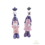Lila-rózsaszín tyúk figura