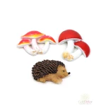 Mágneses őszi figurák*3 - süni+gomba