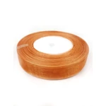 20 mm-es organza szalag  - Világos Barna