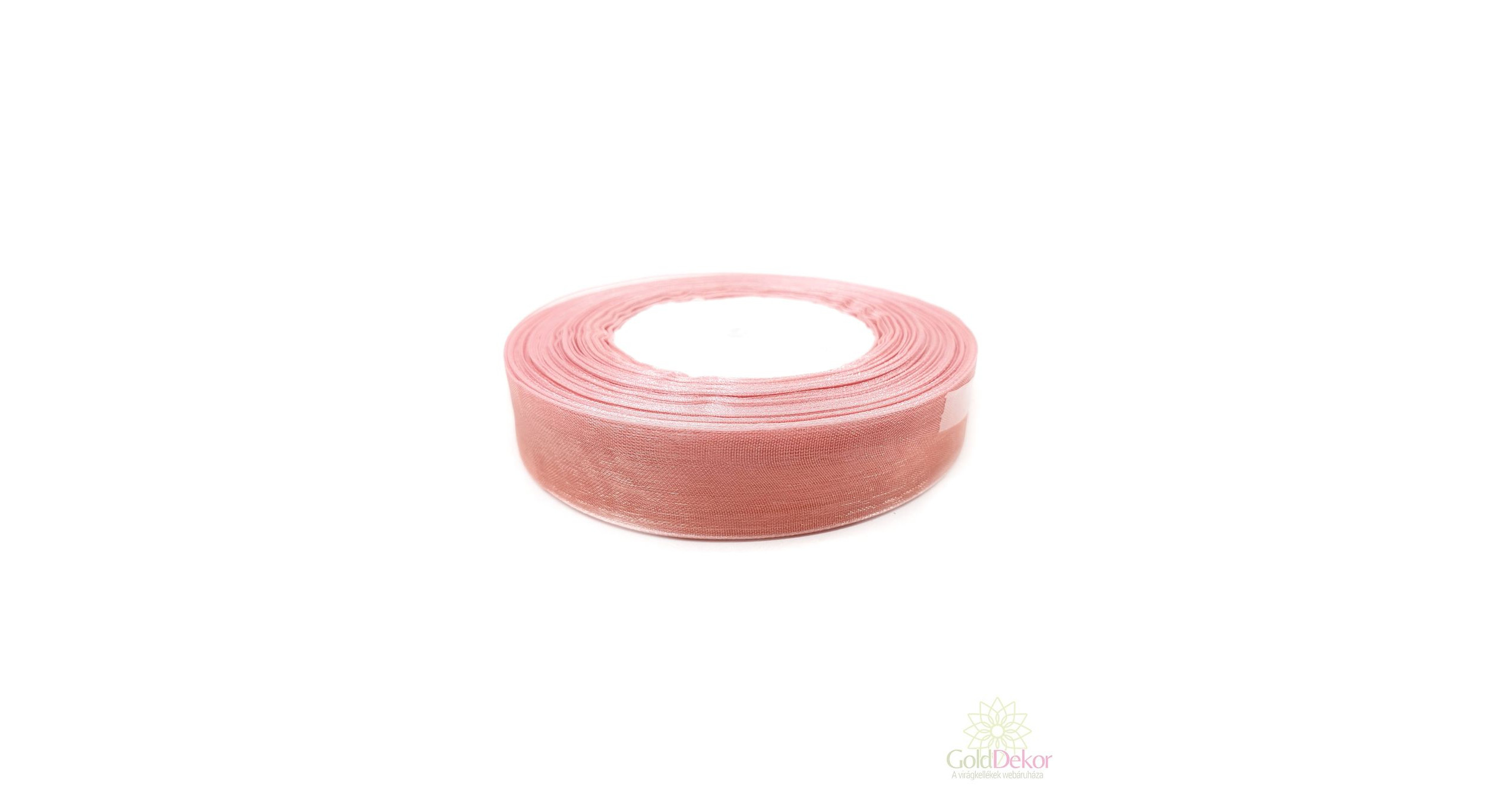 20 mm-es organza szalag - Fáradt rózsaszín - Organza - Gold Dekor -  Virágkellékek webáruháza
