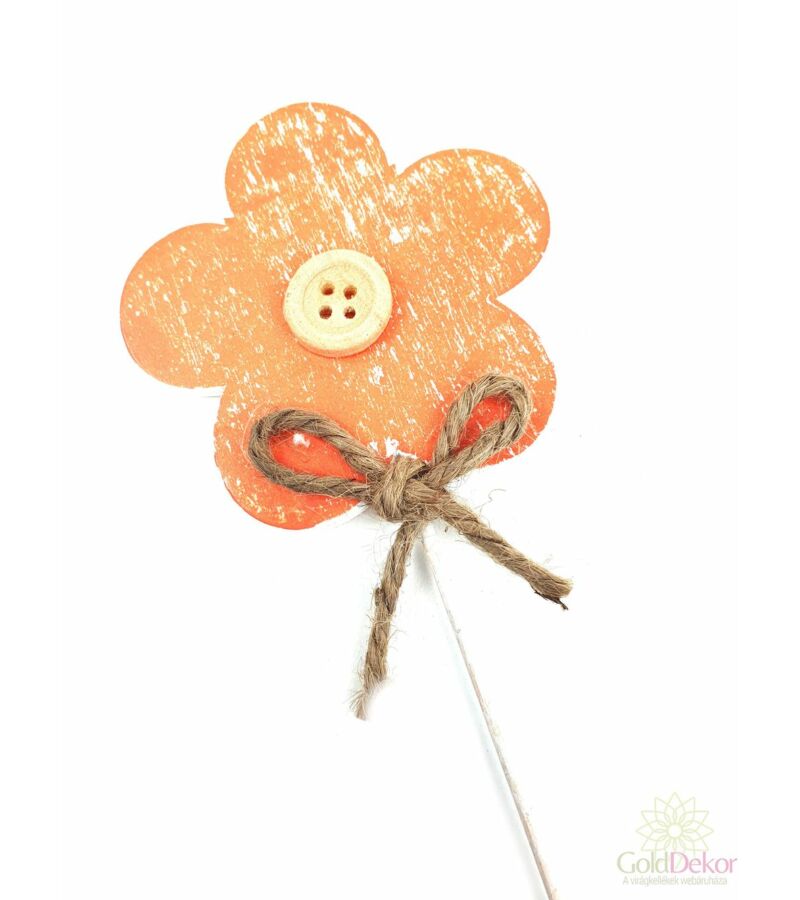 Koptatott fa virág betűző - Narancs
